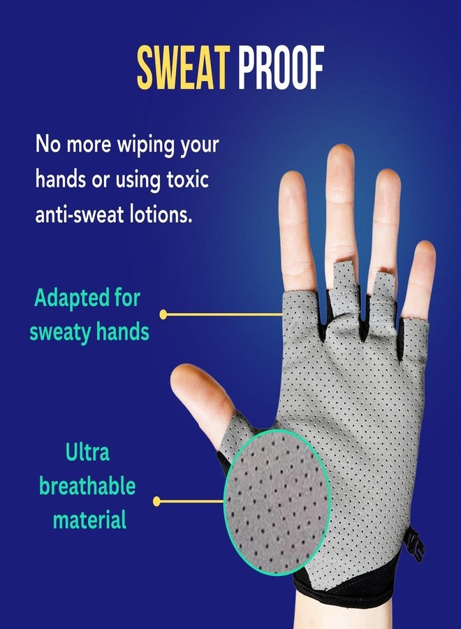 ONISSI Pro Gaming Gloves for Sweaty Hands | Sim Racing Gloves for Men and Women | Anti Sweat, Half Finger, Gamer Grip for Video Games on PS4/PS5/Xbox/Computer/PC/VR/Mobile/Sim Racer - Image 4